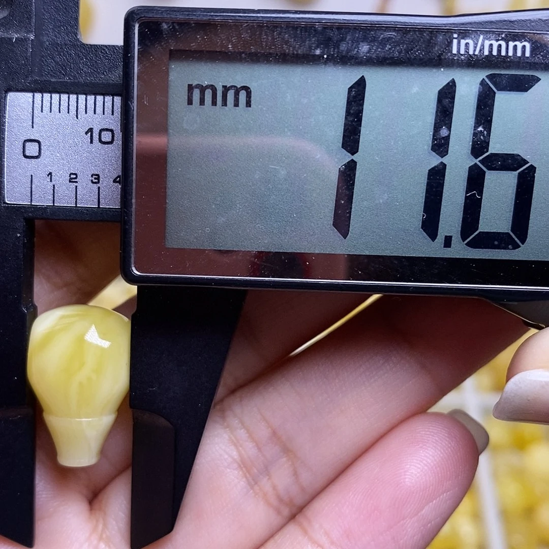 裸石琥珀未镶嵌蜜蜡三通