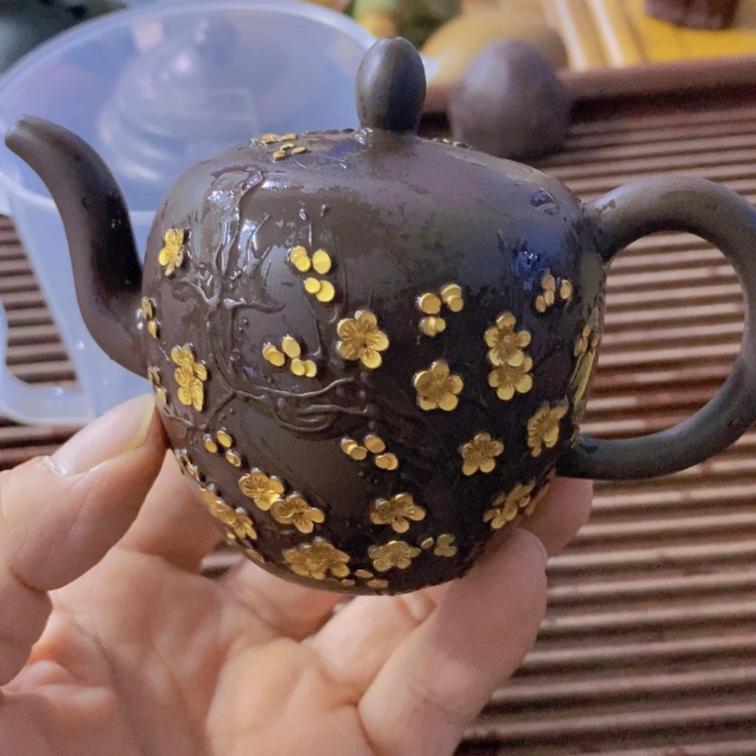 茶杯绿泥紫砂紫砂