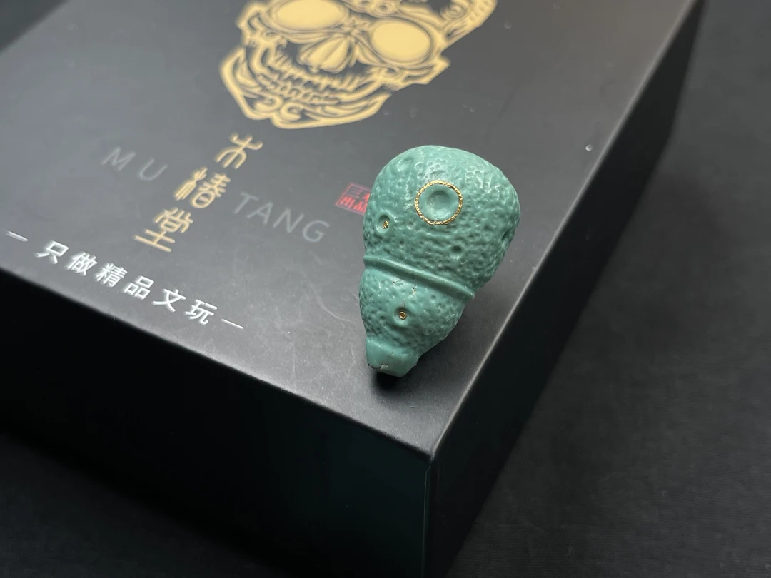 原矿绿松石三通 18.5✖️29.3✖️16.4 细节丰富 全品无暇