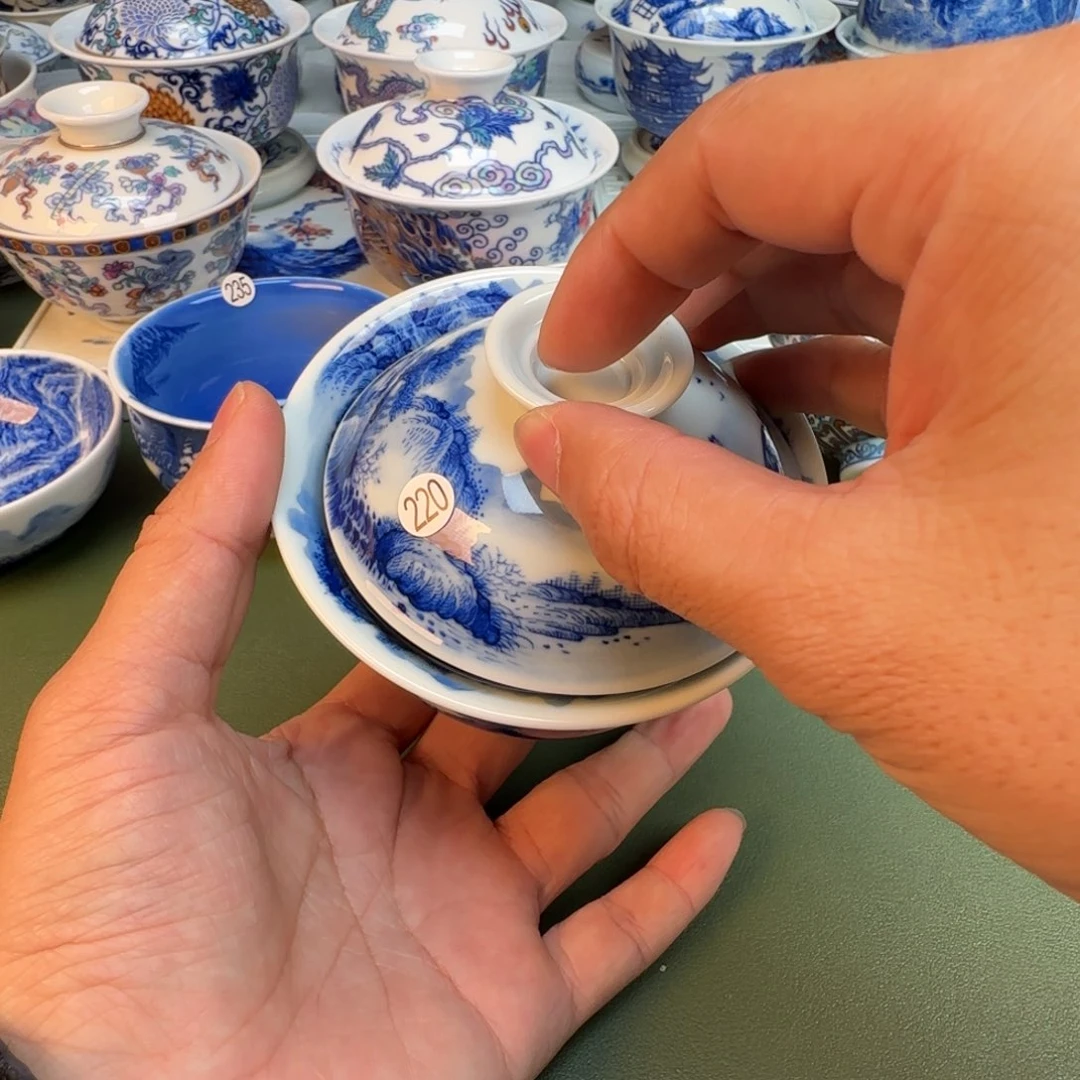 陶纯手工纯手绘茶具220