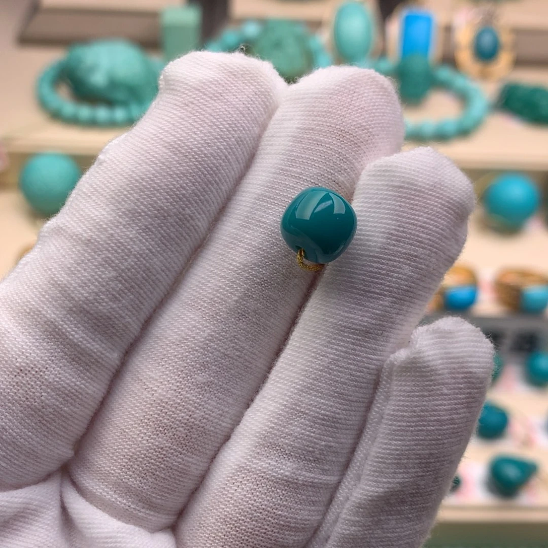 炭***业绿松石未镶嵌珠宝奇石8.8