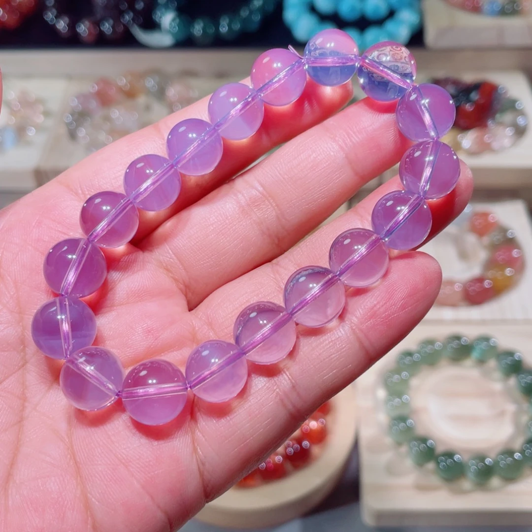 手链未镶嵌水晶紫钰晶手链