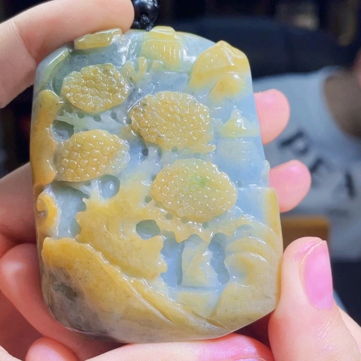 翡翠未镶嵌吊坠(不含链)A361
