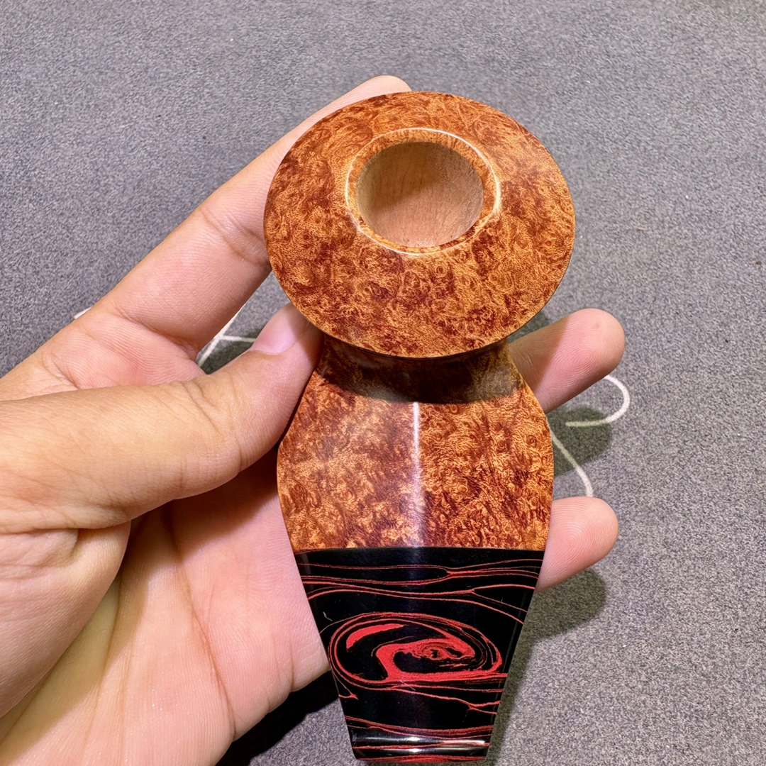哲派-进口石楠木精品手工牛头飞碟斗坎嘴