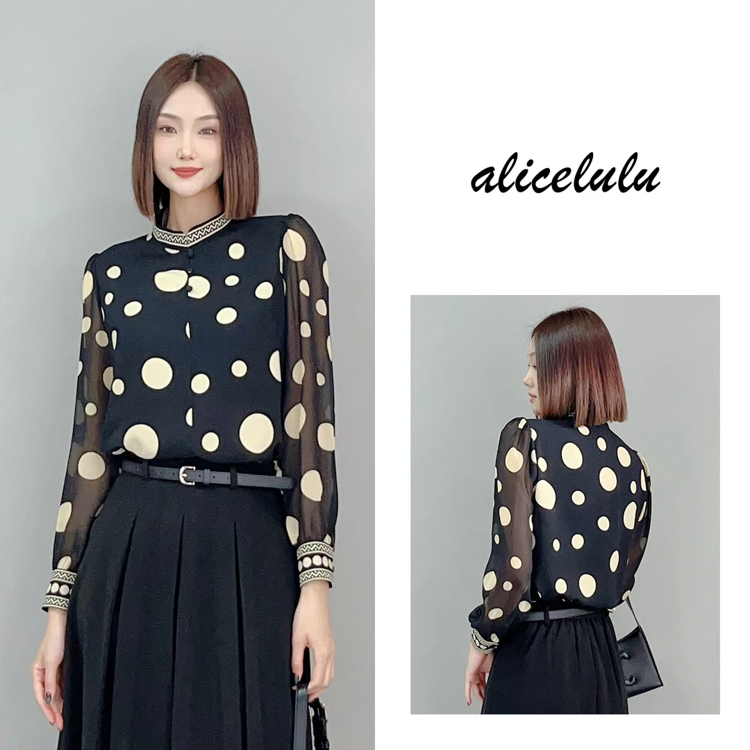 2 ALICE 波点情书衬衫 时髦百搭 优雅轻盈 S2140935Q