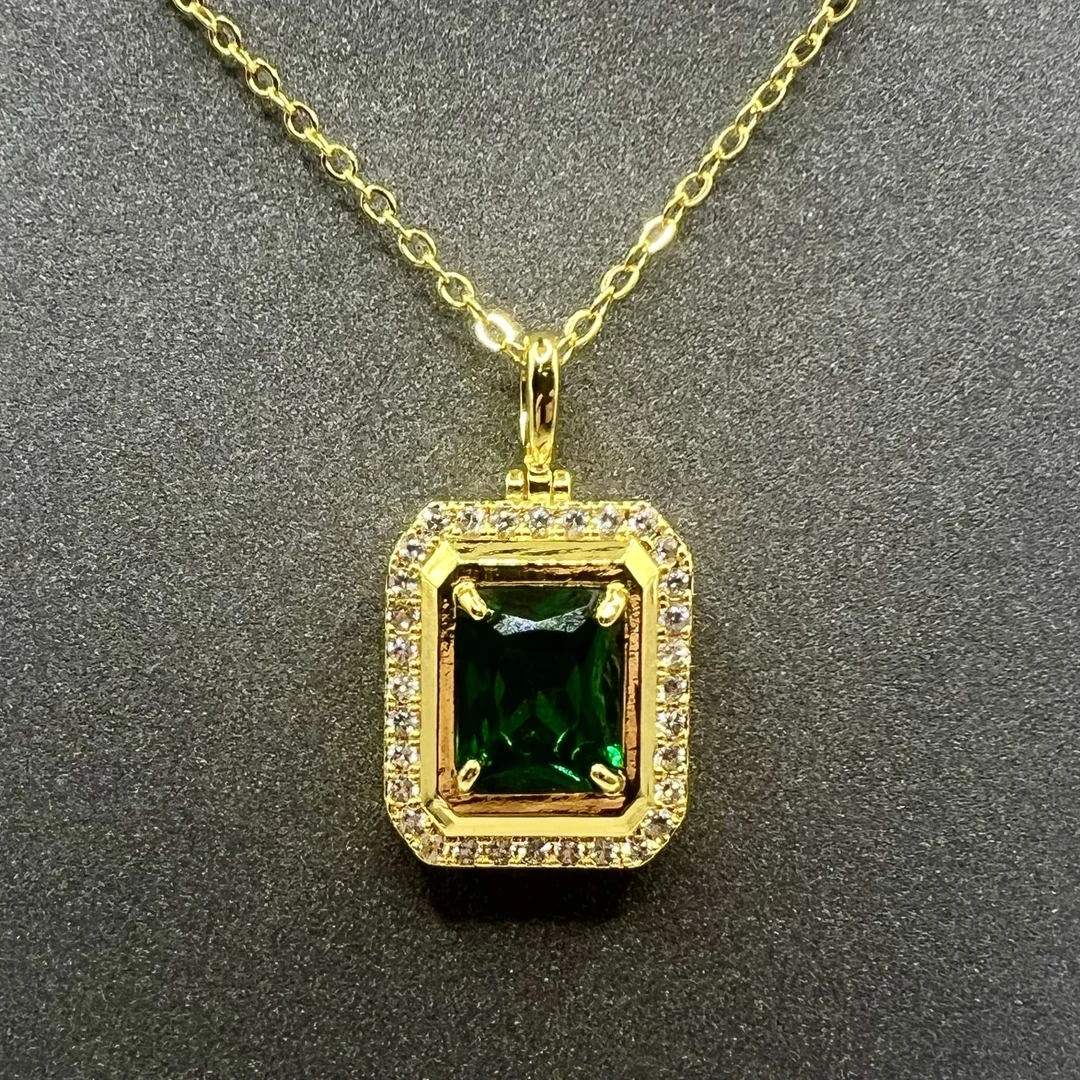 吊坠【绿色】精美时尚方糖款-675