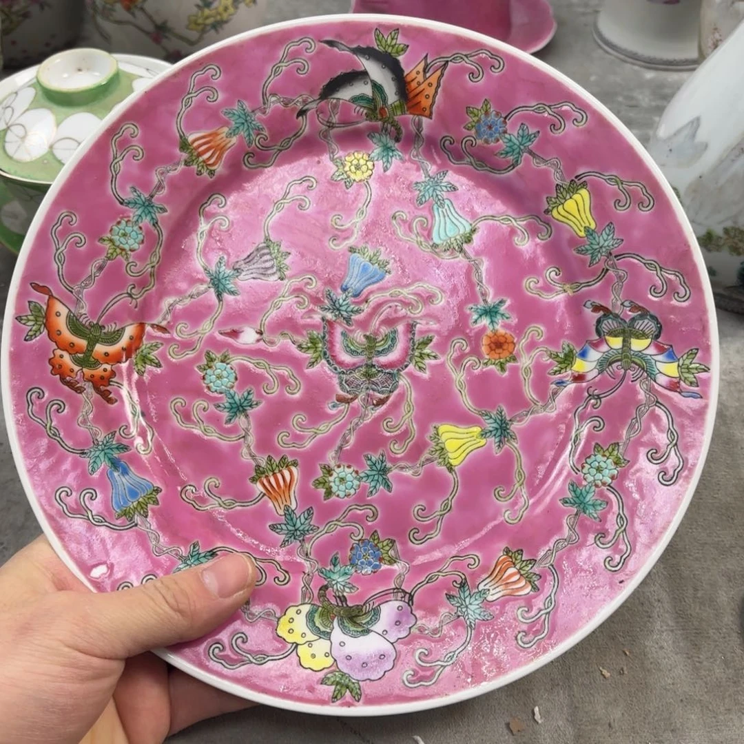 潇***哥微瑕粉瓜蝶赏盘全美品