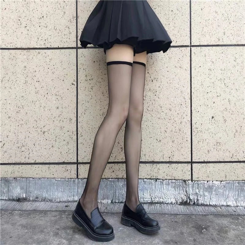 【居家系列】分腿袜长筒袜女薄款夏季超薄防勾丝肉色过膝袜