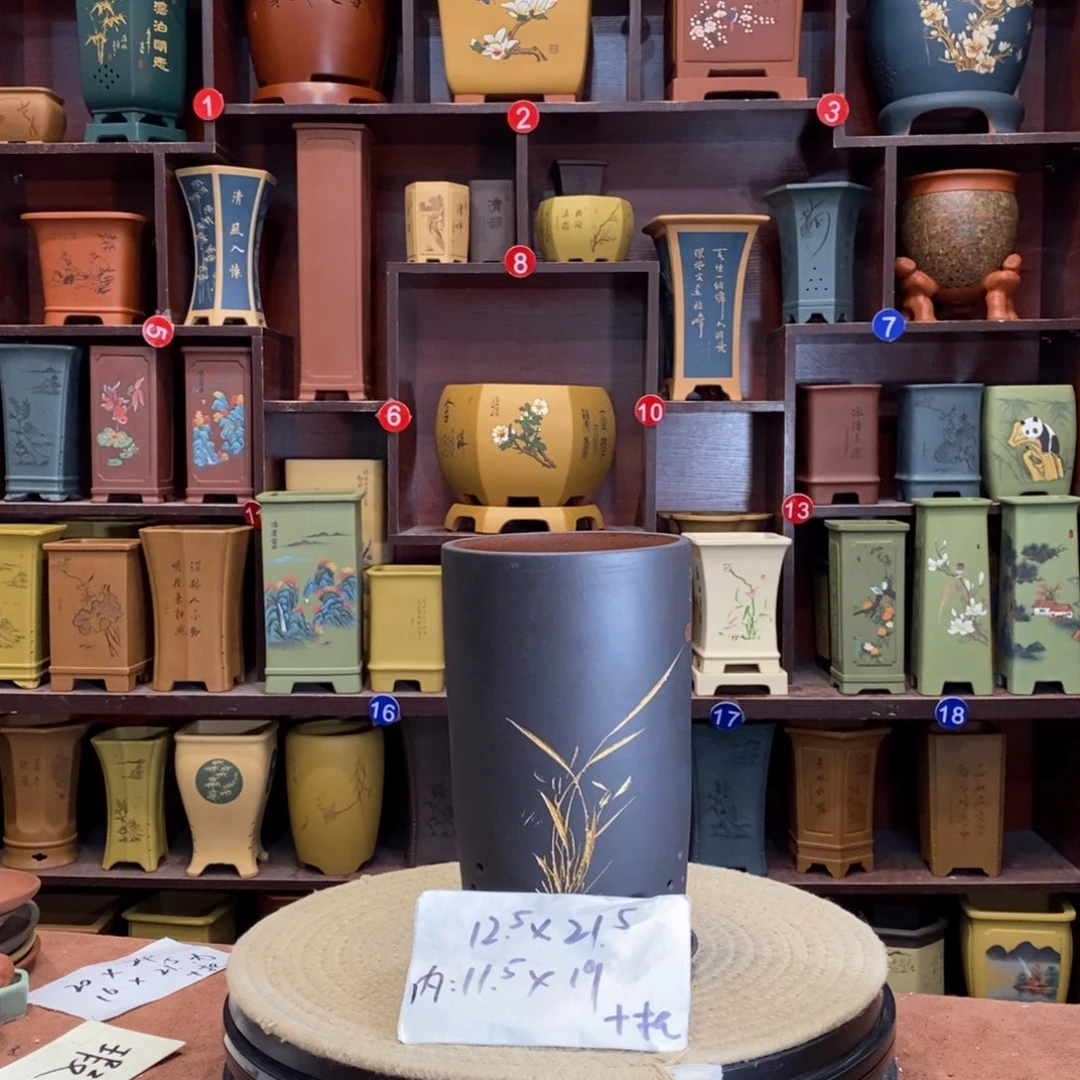 紫砂花盆紫砂作品