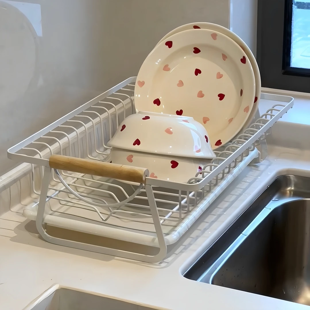 【厨房好物】碗碟收纳架沥水碗架家用台面不锈钢碗盘架餐具收纳篮