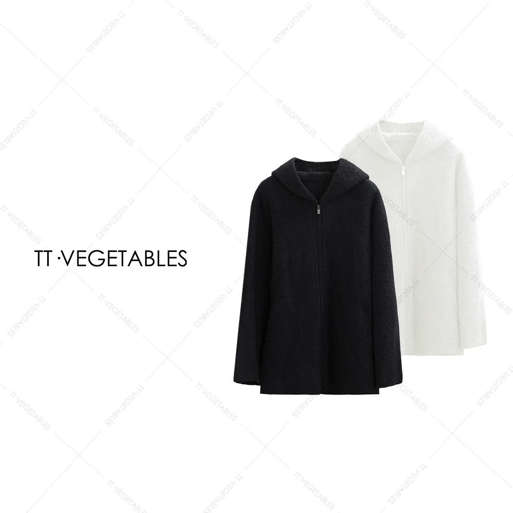 TT・VEGETABLES【序白】苏力 重工上衣中长款呢大衣521632
