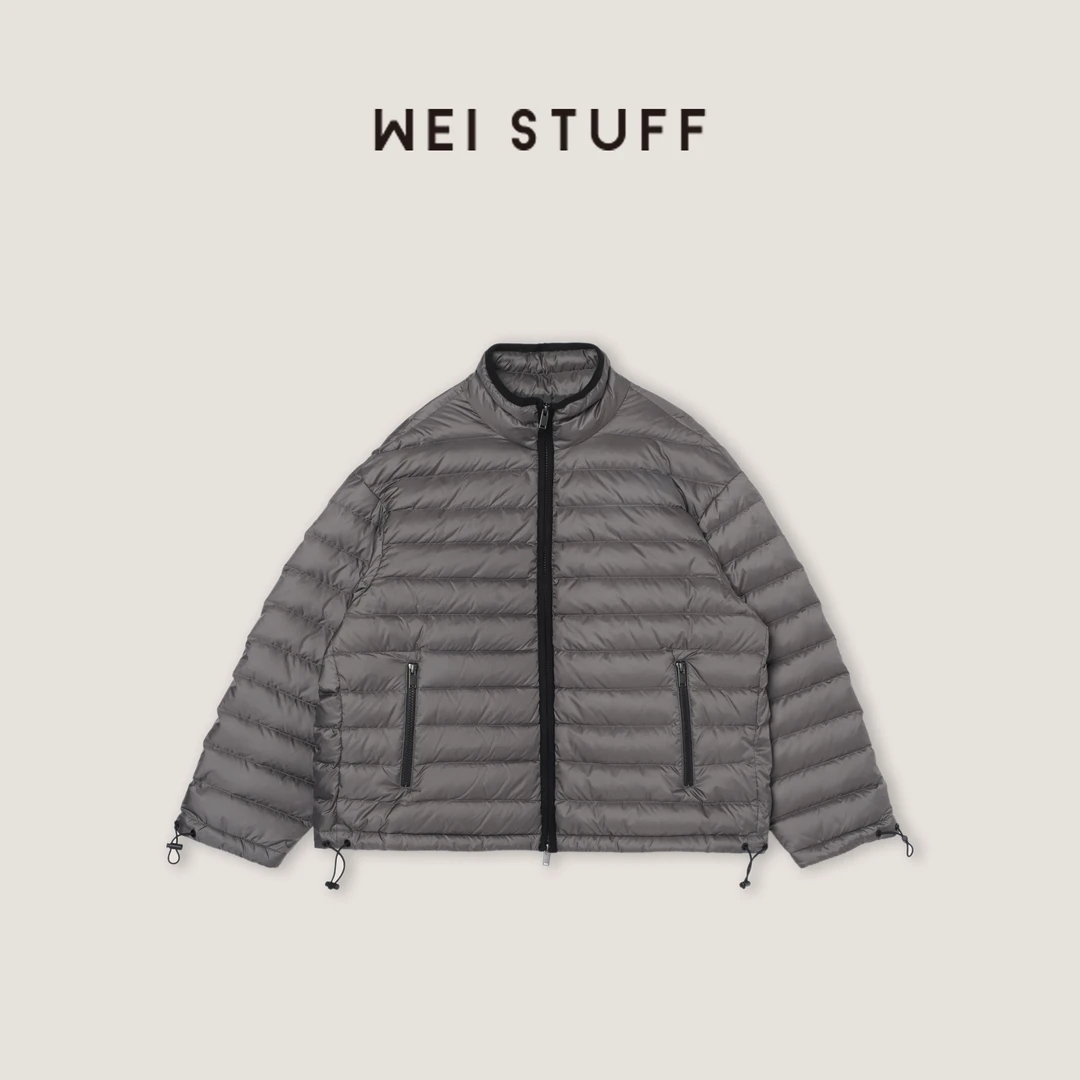 WEI STUFF“排骨3.0“轻质简约挺括立领保暖白鹅羽绒服 10047.