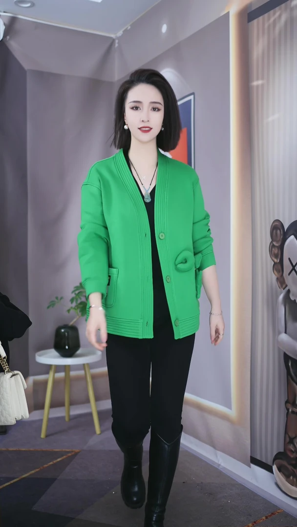 【上新定制】H.G611#女士新款减龄百搭外套