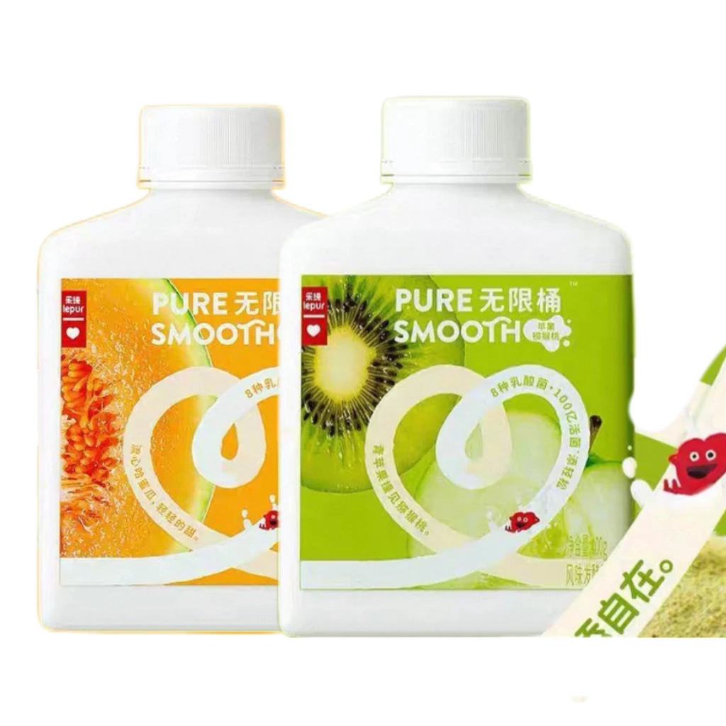 【短保25天】【25.8.6到期】乐纯无限桶哈密瓜猕猴桃原味低温酸奶