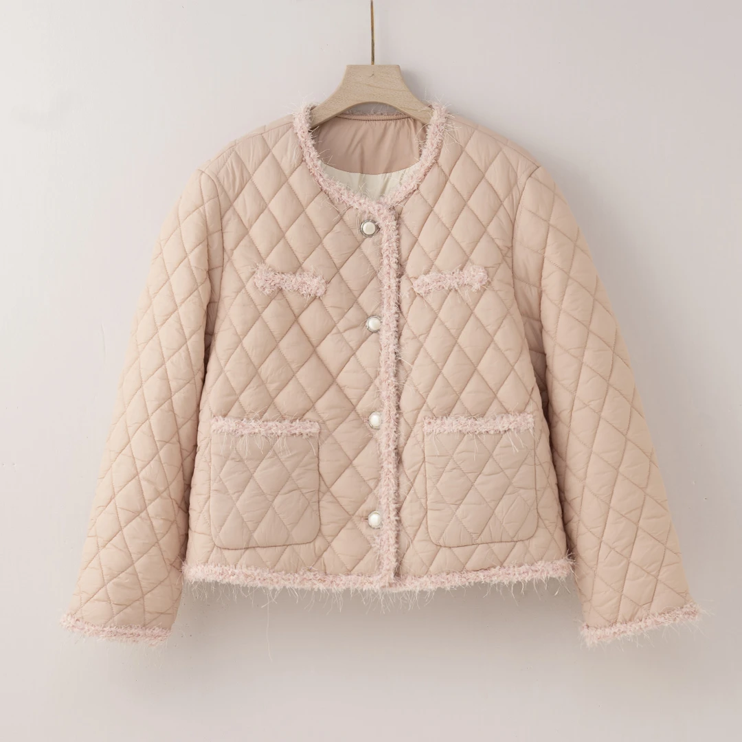 【特价-占单者限购】Q2214韩版小香风羽绒服可爱风气质外套W53829