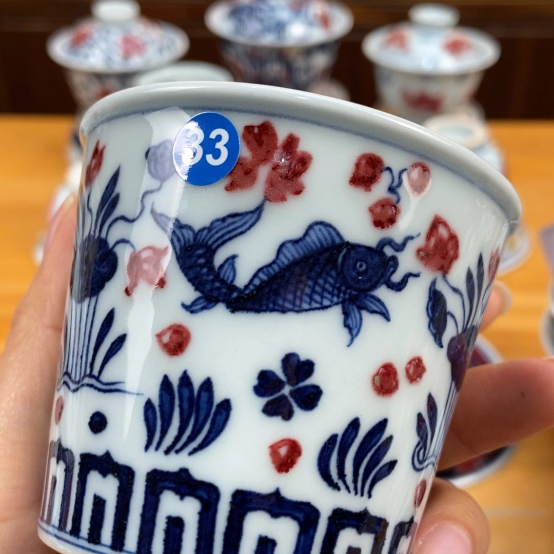 手绘现代茶具非古董