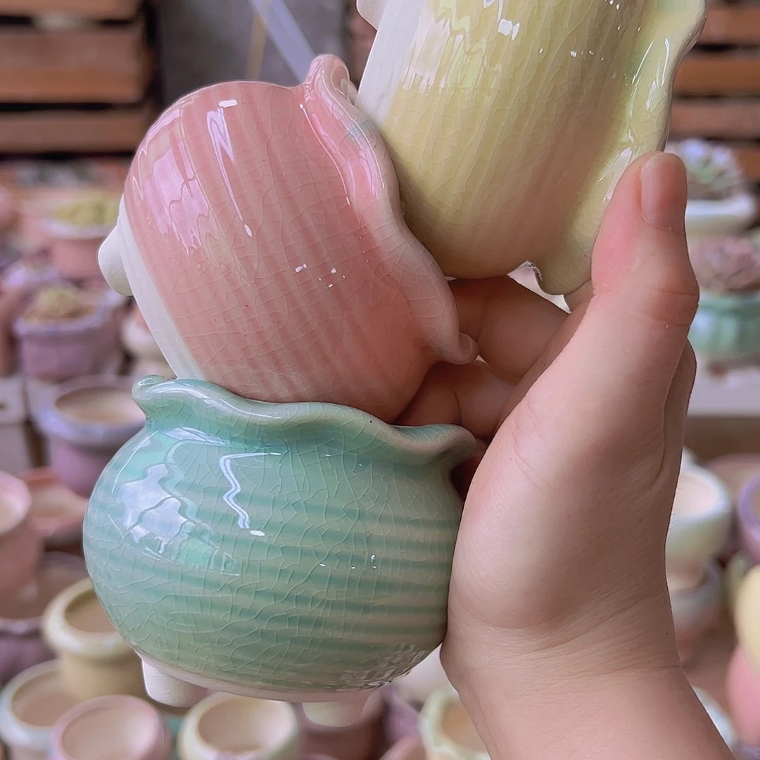 陶瓷花盆当场满12包邮