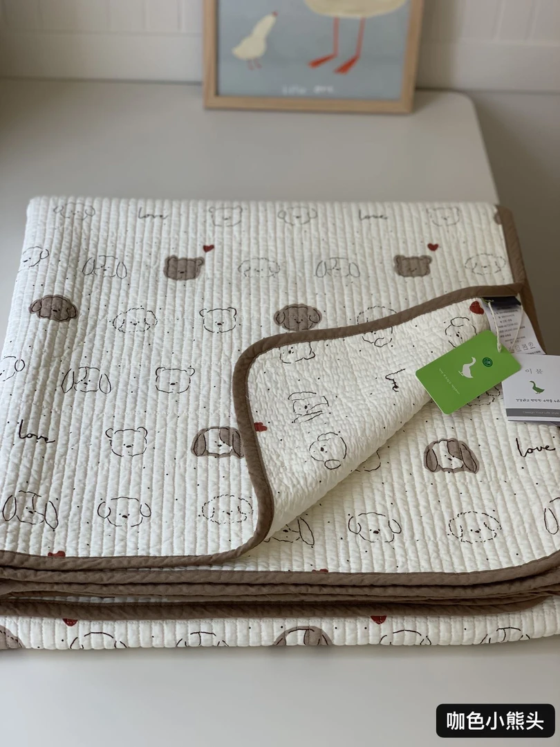 【大鹅床盖】全棉单品床盖 加大床盖 双面可用