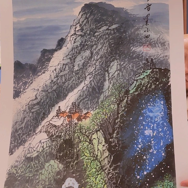 国画宋庄的一个小