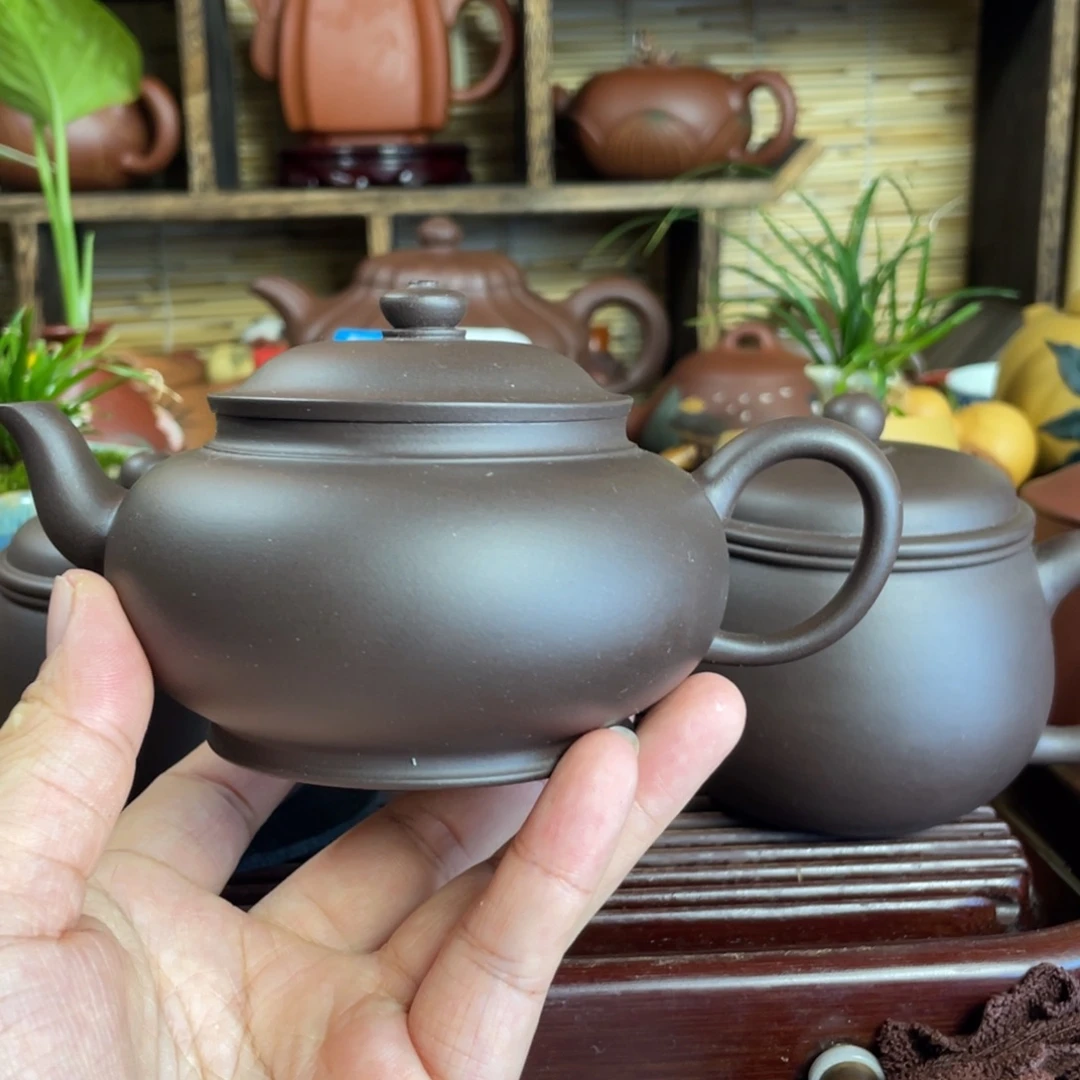 茶杯紫砂宫灯黑料220毫升