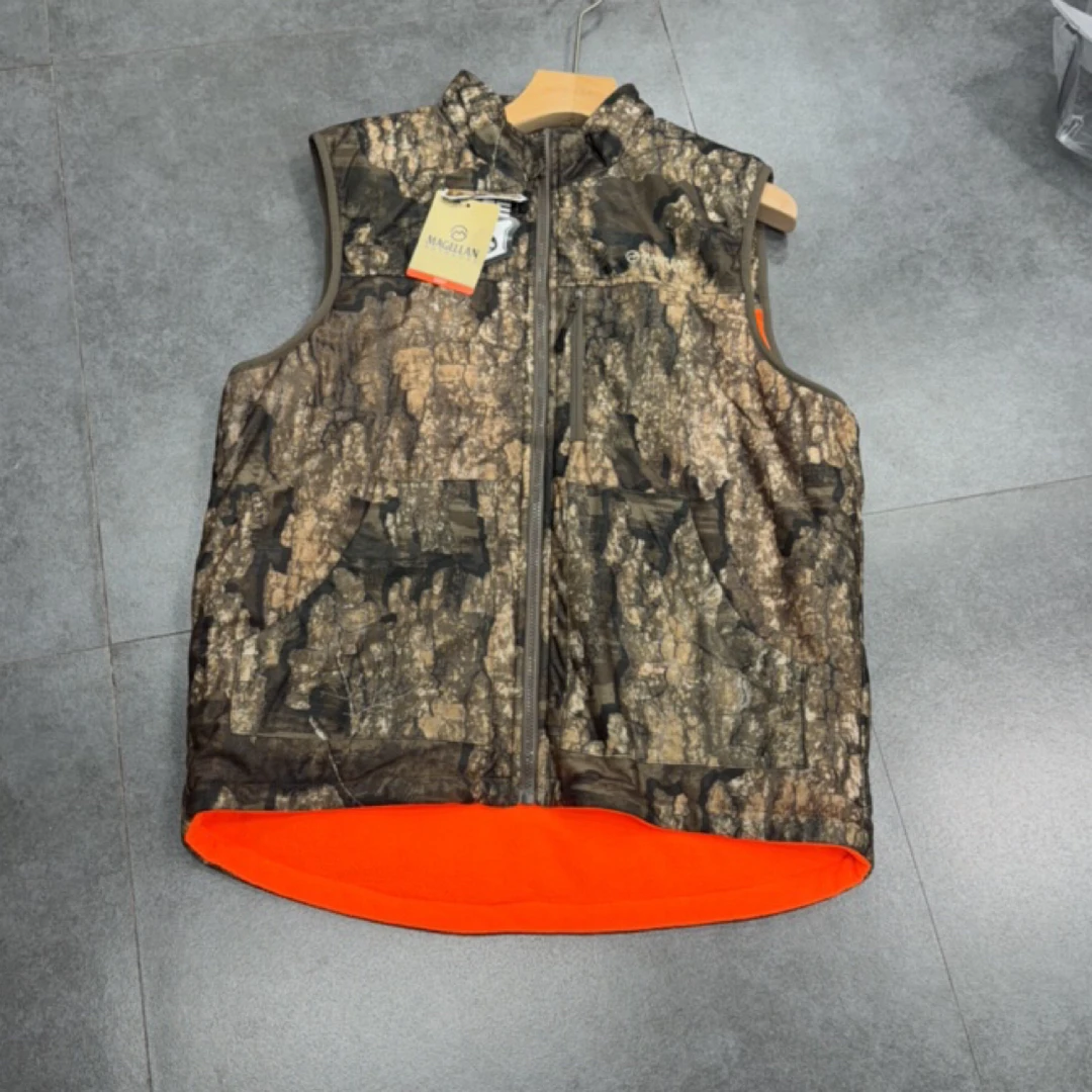 外贸好品 双面穿多口袋户外保暖马甲 品质贼好