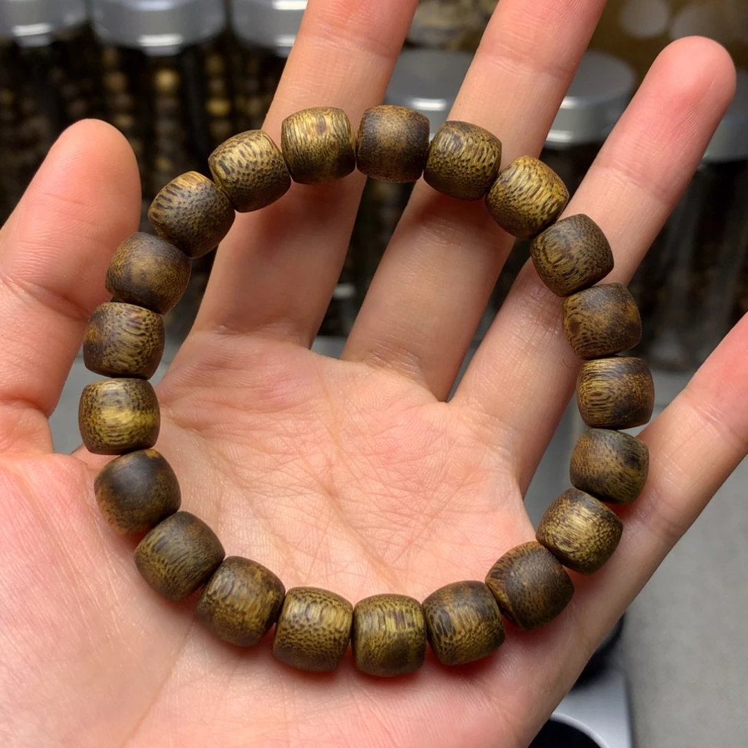 手串沉香木海南紫棋卡10鼓珠保9克+多样性发一