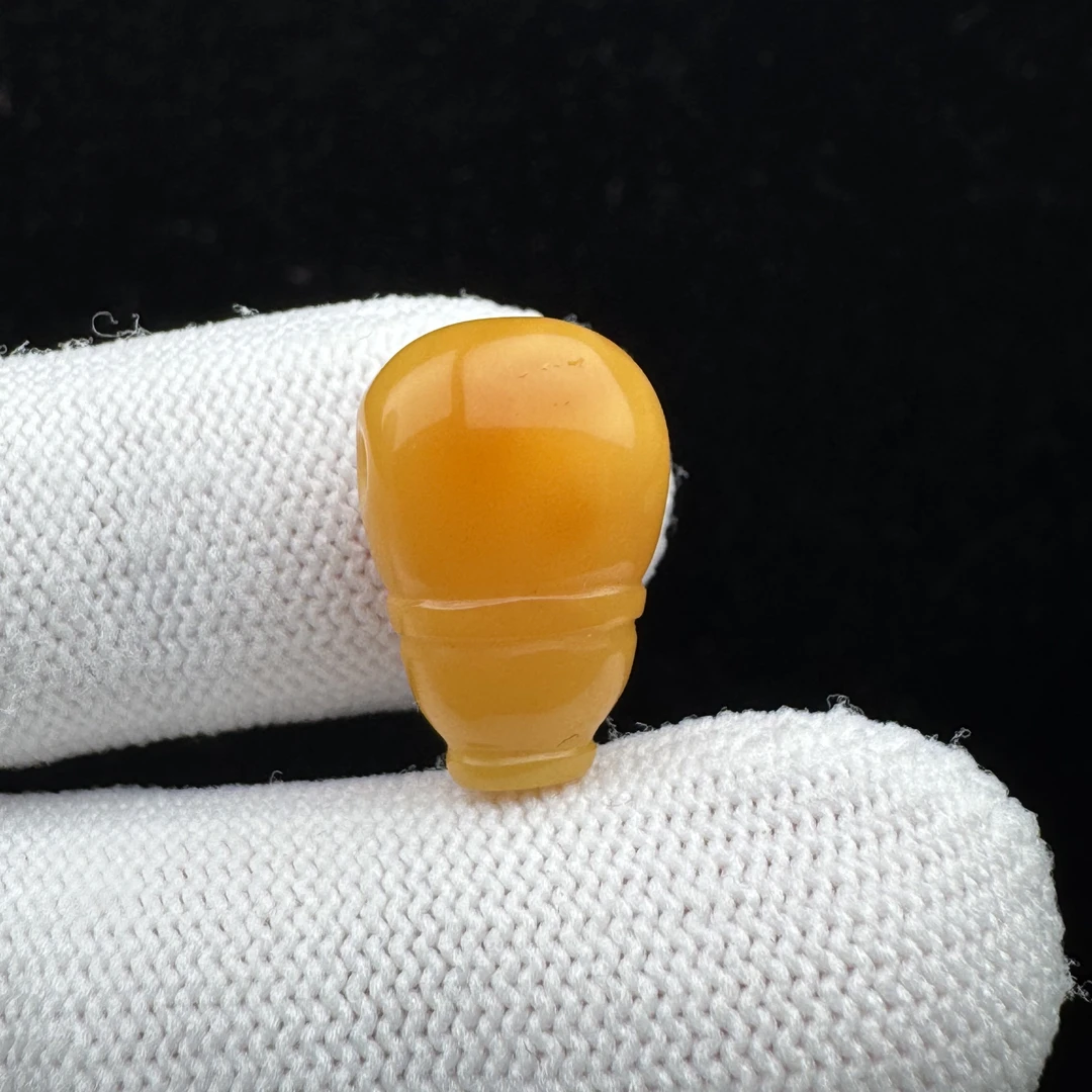 M7440天然蜜蜡三通12x18mm 支持鉴定假一罚四