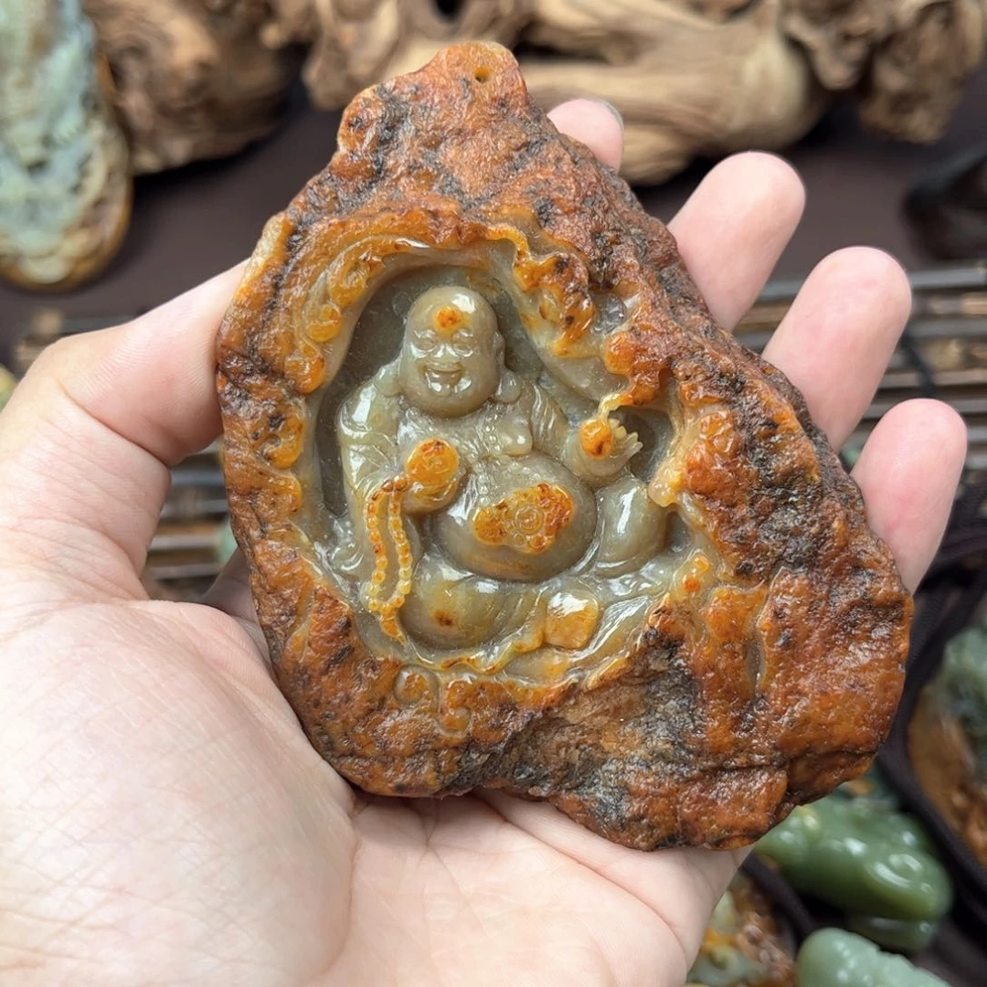 岫岩河磨玉（透闪石质玉）未镶嵌颈饰