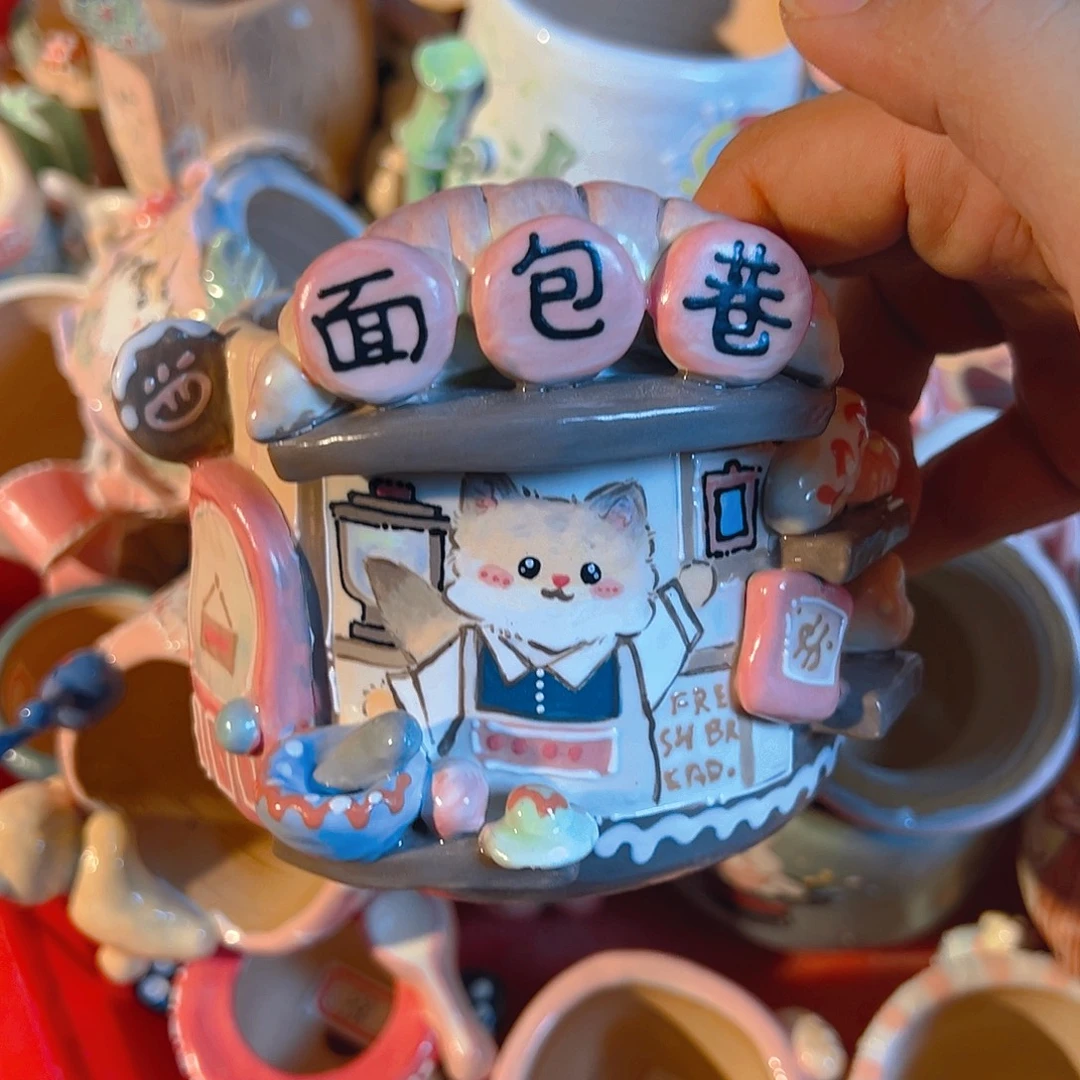 清仓老梧家的手工多肉花盆