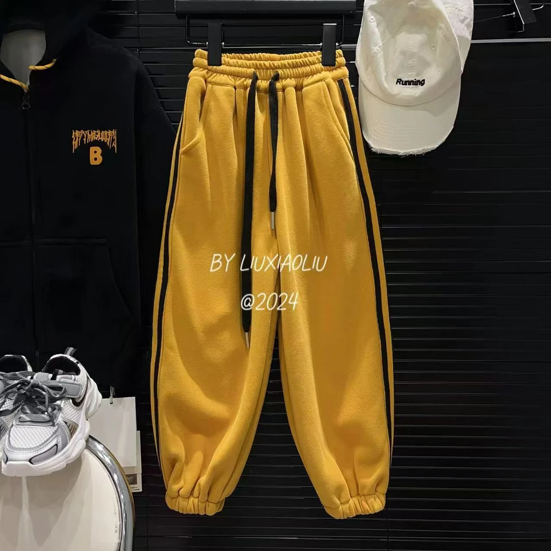 杭州六小六正版 BY LIUXIAOLIU韩版高货冬季儿童加绒卫裤12689