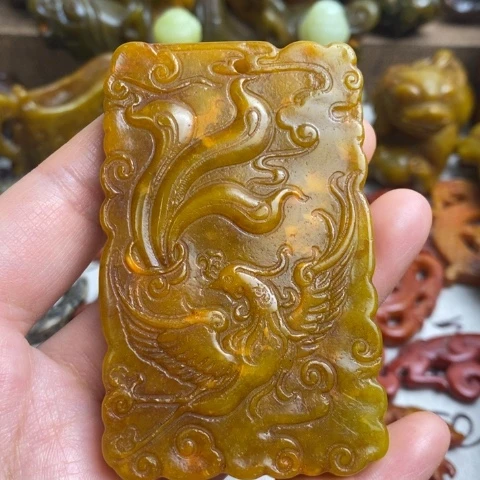 蛇纹石玉未镶嵌颈饰87