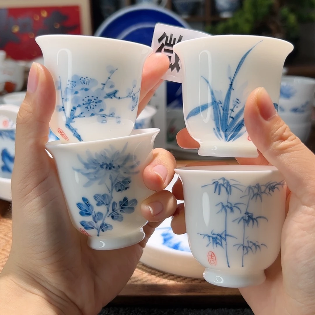 【闪购商品】微瑕 手绘 梅兰竹菊