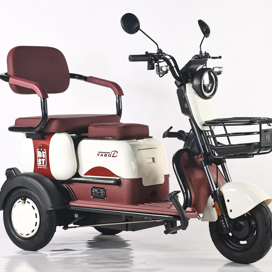 25款三座推拉升级款适合老人接送孩子使用电动三轮车