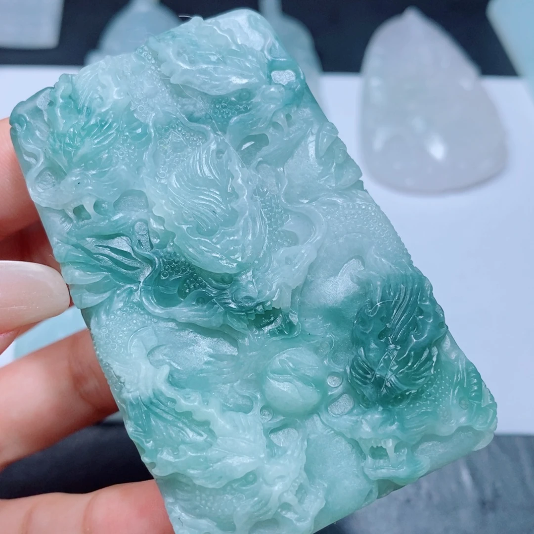 定制翡翠未镶嵌定制毛货翡翠挂件