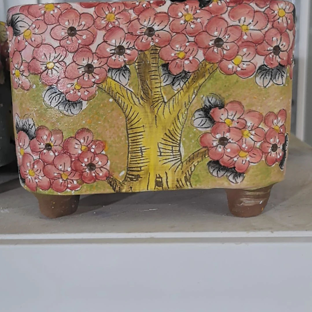 红泥花盆景德镇花盆