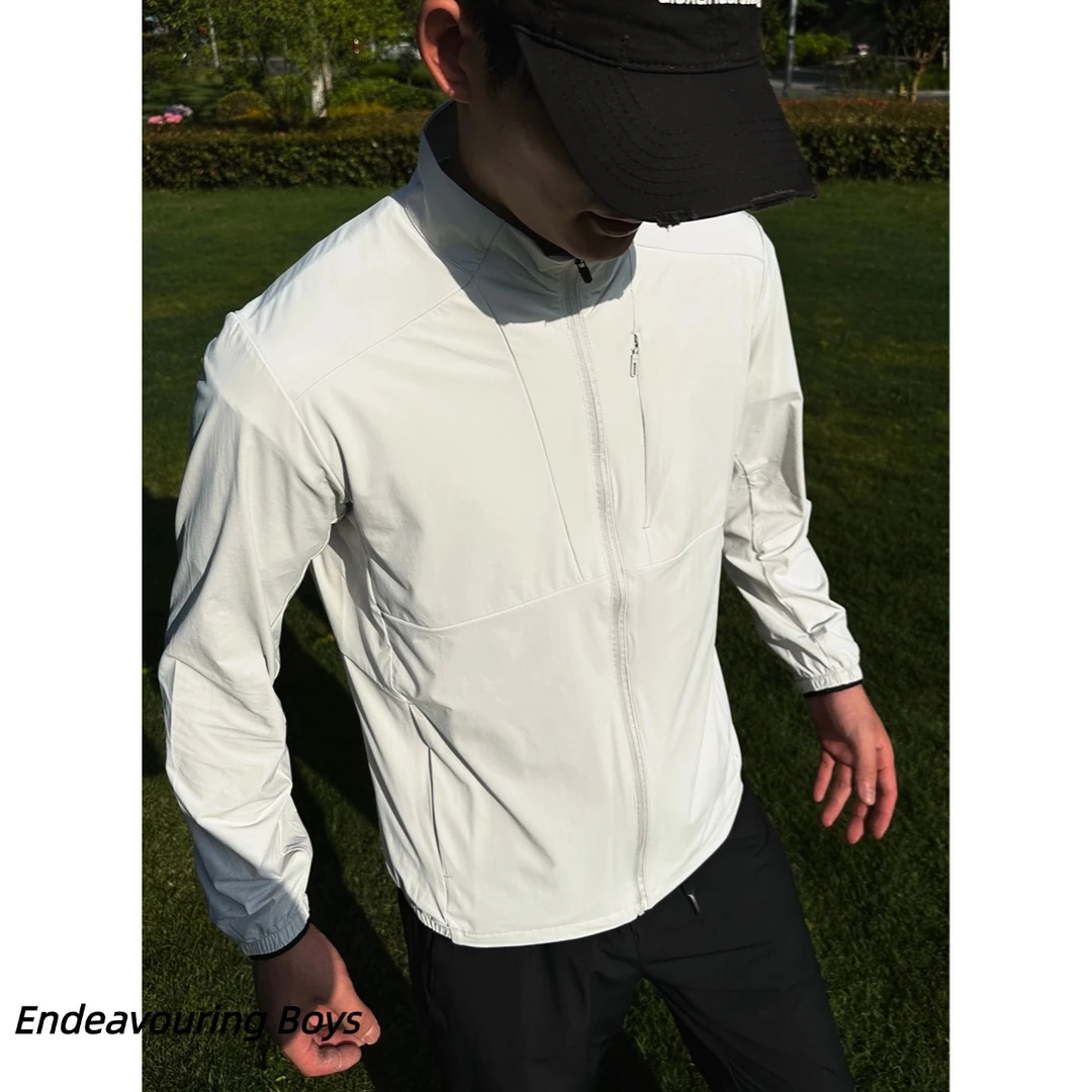 周末早起 美式3D剪裁户外防晒衣凉感立领UPF50+皮肤衣防水速干衣