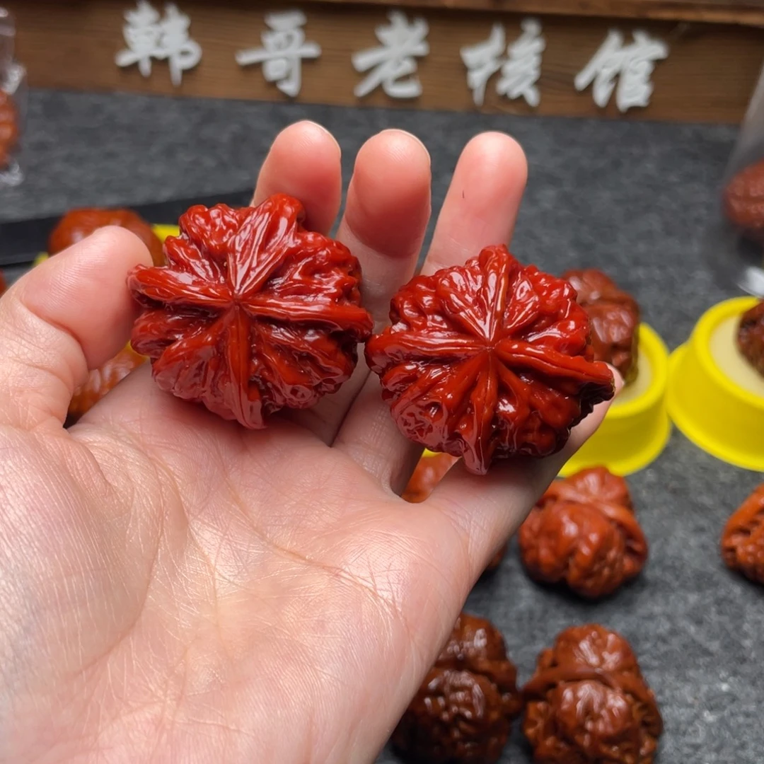 老***五文玩核桃吊坠文玩核桃 手把件 四棱 41