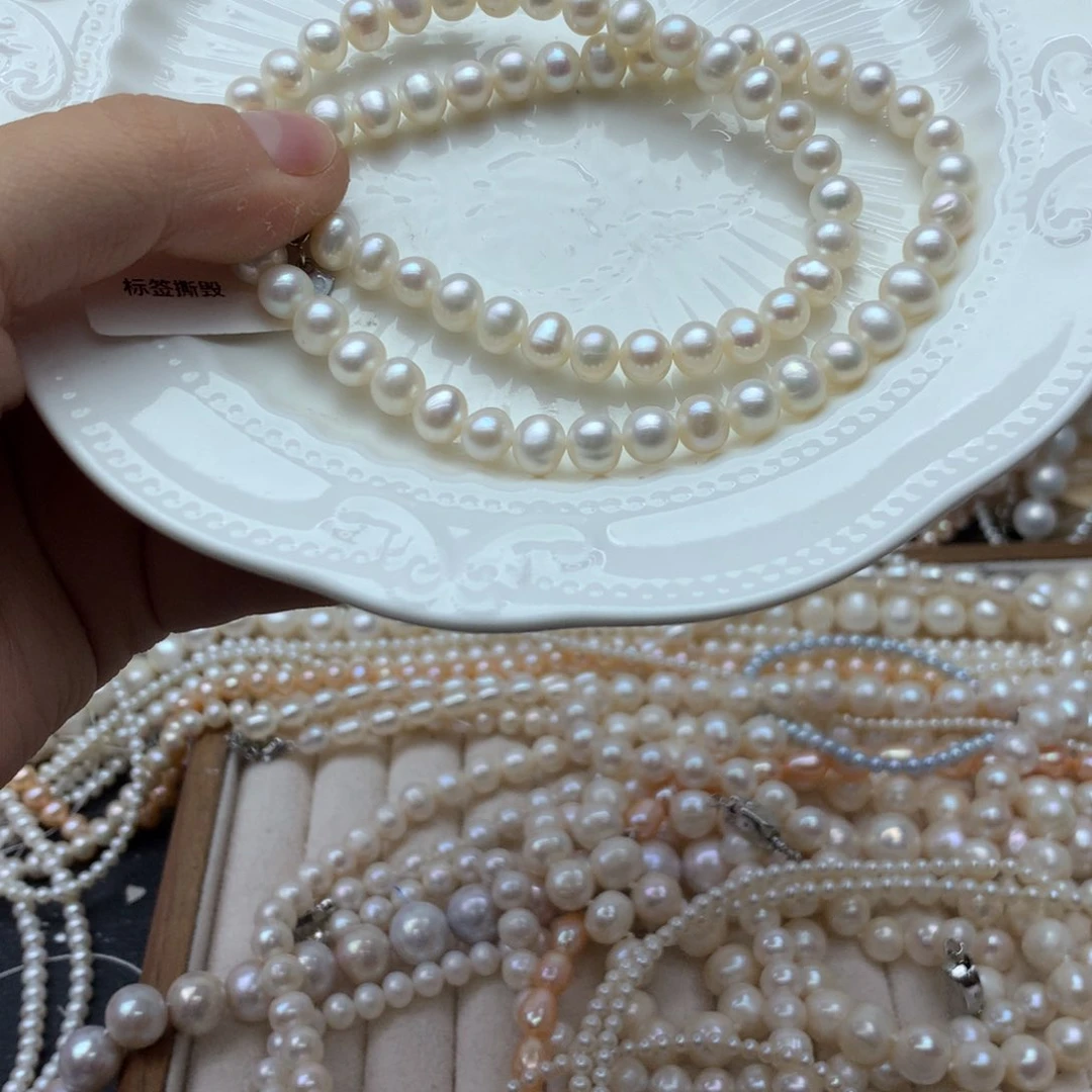 未镶嵌淡水珍珠6-7a189项链