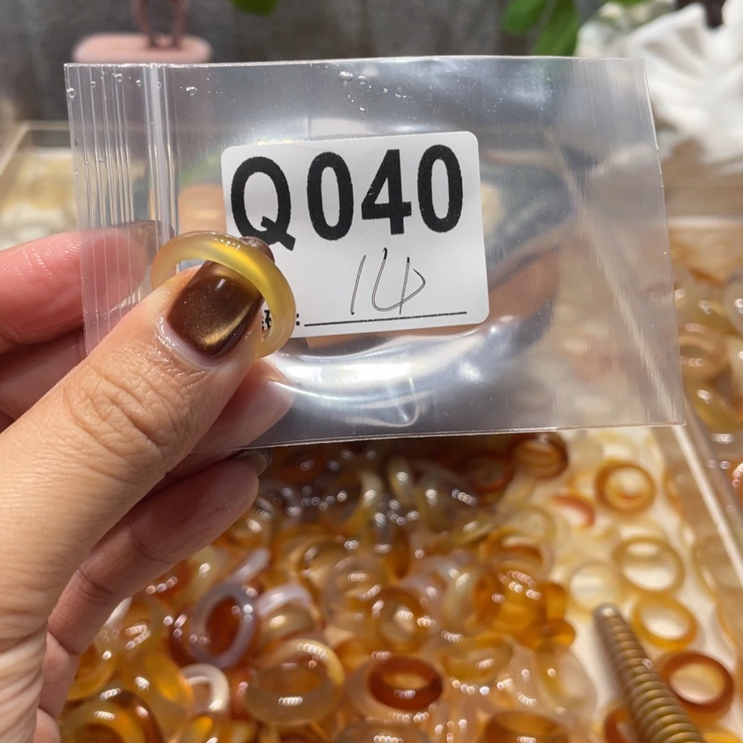 玛瑙/玉髓未镶嵌戒指040