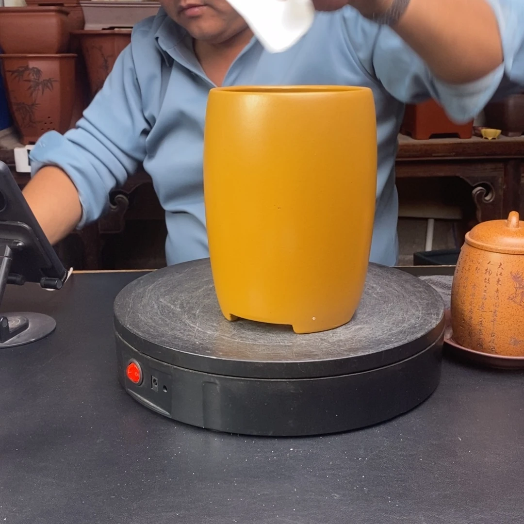 紫砂花盆货号一只LD211