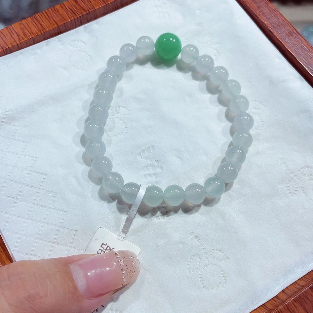 未镶嵌手链翡翠天然缅甸翡翠A货卡7