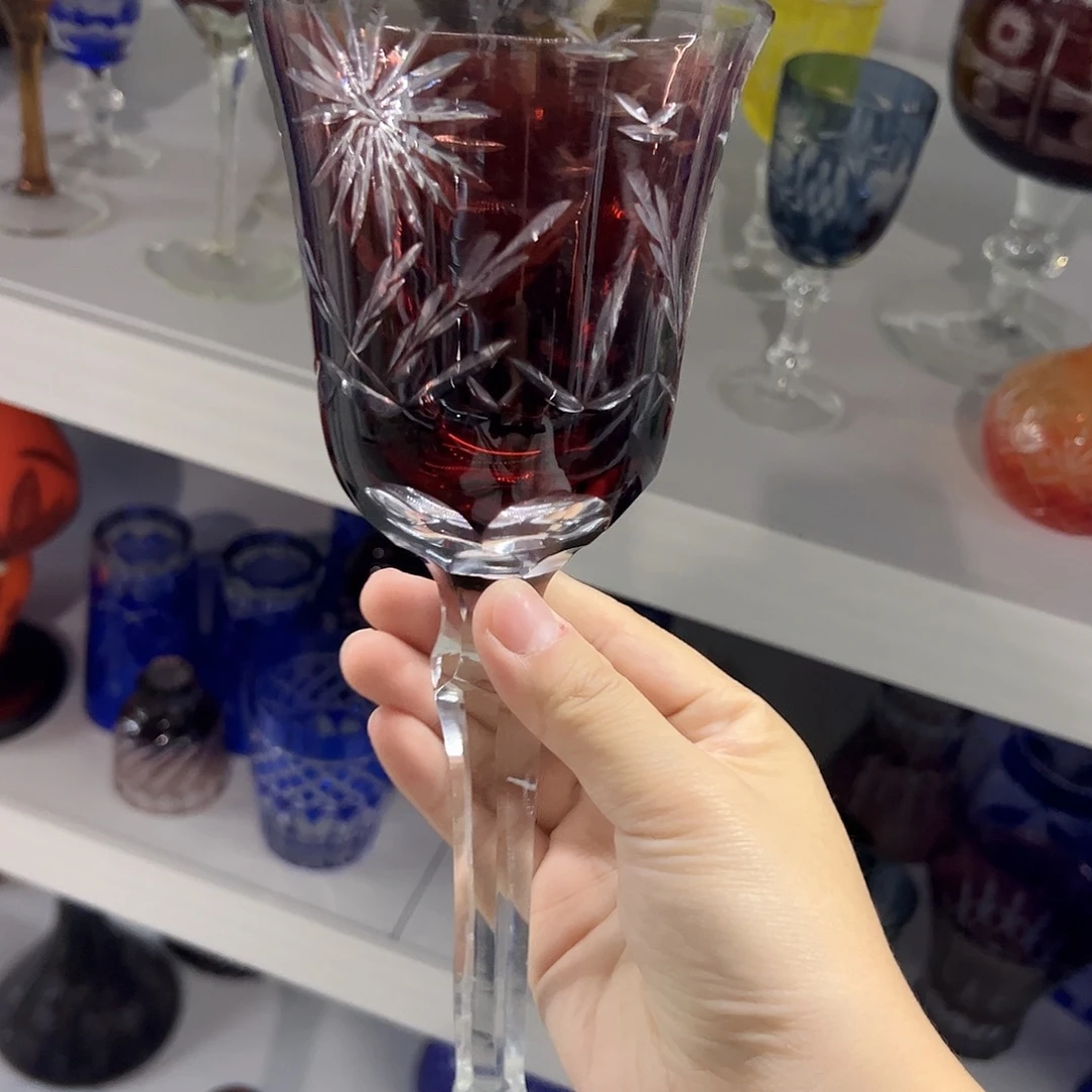 水晶玻璃平底款微瑕一个