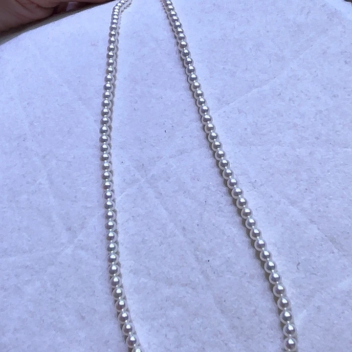 颈饰银S925镶嵌淡水珍珠