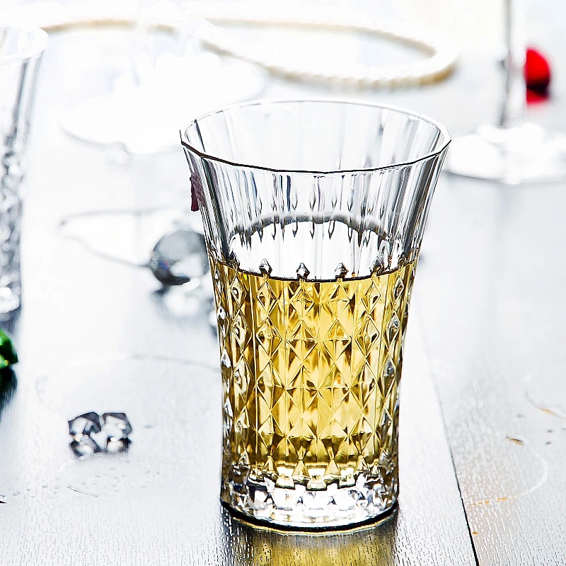 【2支】法国进口CDA情迷钻石无铅水晶玻璃水杯280ml