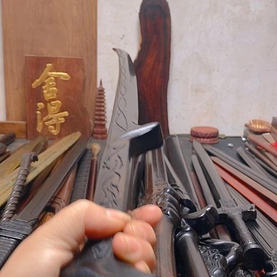 紫光檀木90长苗刀