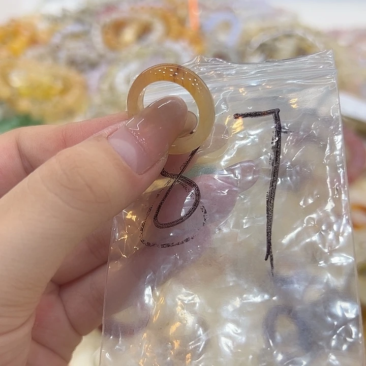 合金戒指玛瑙/玉髓67港14