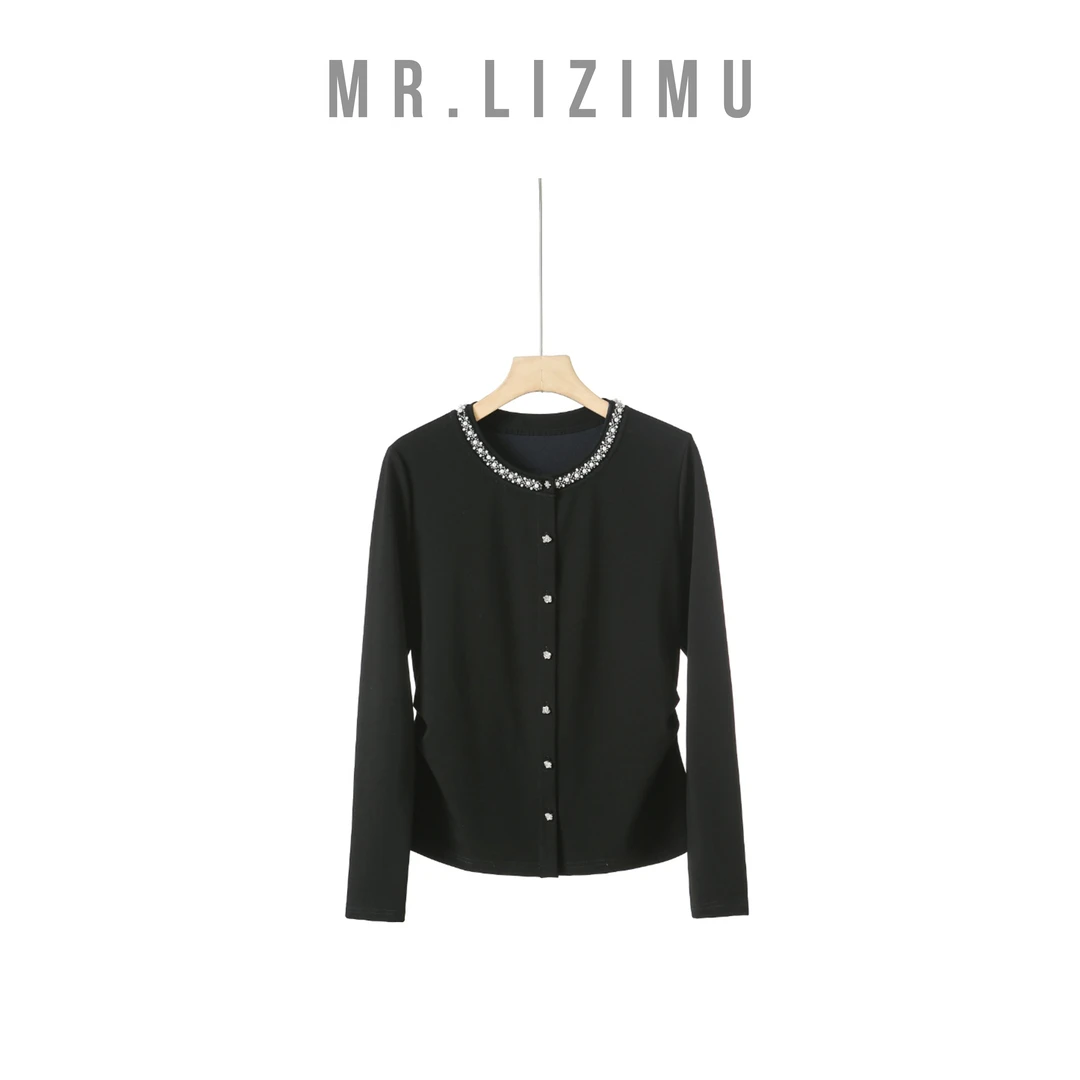 李子木先生可外穿精致打底简约针织开衫休闲精致T恤2025秋季新款