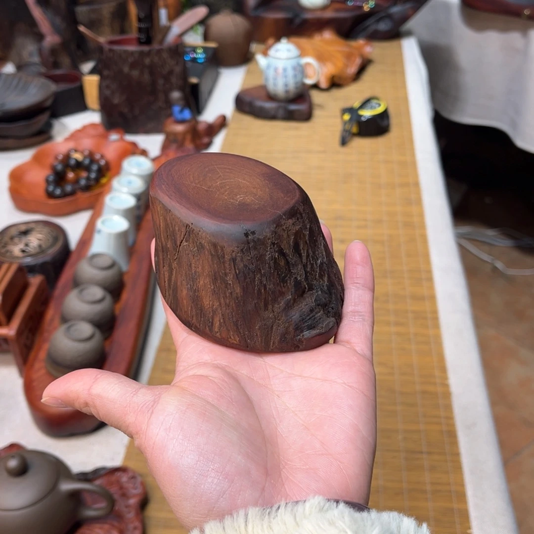 缅甸花梨木随形盖置