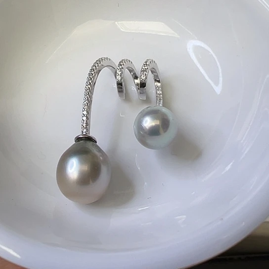 海水珍珠吊坠(不含链)银S925镶嵌S**?多样性发货