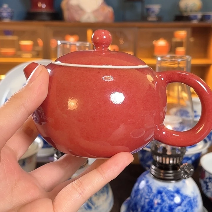 常**身豇豆红西施壶11